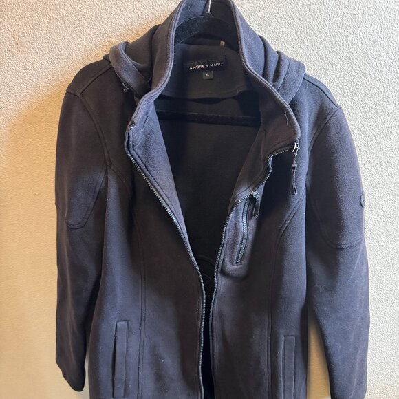 Vintage 2000s - Women’s Andrew Marc Hooded Softshell Jacket – Size XL - Picture 1 of 5